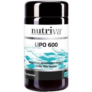 GIURIATI GROUP Nutriva Lipo 600 - Integratore Antiossidante 30 Compresse senza Zuccheri e Glutine