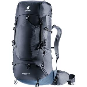Deuter Aircontact Lite 50 10 - Zaino da trekking leggero con sistema di ventilazione, regolazione della lunghezza posteriore e pinne lombari ergonomiche