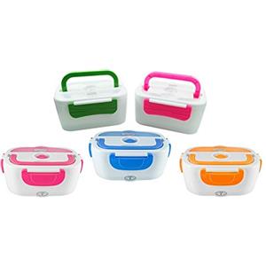 TEMPO DI SALDI Scalda Vivande Elettrico Porta Vivande Scaldino Portatile Box Pranzo Per Casa,Colori assortiti, 1 pezzo