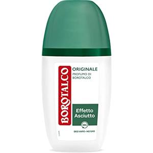 Borotalco, Deodorante Vapo Originale, Formula Senza Alcool con Talco a Cristalli Attivi, Tripla Protezione Asciutta, Profumo di Borotalco - Formato da 75 ml