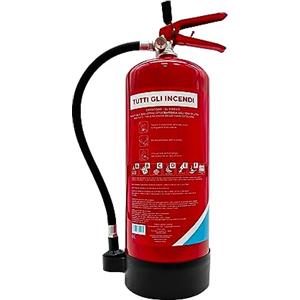 Firexo Estintore (6 Liter) - Fire Extinguisher Per Casa, Cucina, Camper, Lavoro, Ristorante, Barca, Camino - Estintore per Tutte Le Classi Di Fuoco