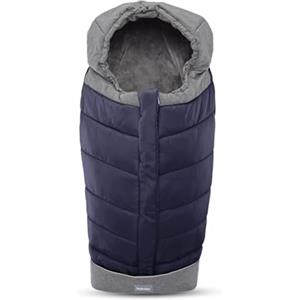 Inglesina Sacco Invernale Termico per Passeggino, Blu, Tessuto Impermeabile, Interno Caldo Soffice e Morbido, 47 x 95 cm