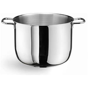 Pintinox Pentola in Acciaio Inox Nichel Free Serie Ecoline, Adatto All'induzione, Made in Italy, Diametro 22 cm