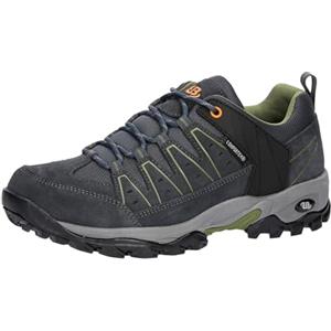 Brütting Scarpe da trekking da uomo Mount Pinos Low, antracite, verde, arancione, 37 EU