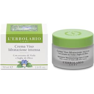 L'Erbolario Crema Viso Idratazione Intensa con Estratto di Viola e Foglie di Olivo - 50 ml