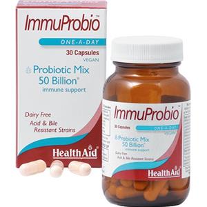 HealthAid Immu Probio - Integratore Alimentare con 50 Miliardi di Fermenti Lattici per un Sano Sistema Immunitario e Flora Intestinale