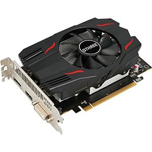 QTHREE Scheda grafica AMD Radeon RX 550, 4 GB, GDDR5, 128 bit, scheda video da gioco desktop per PC, PCI Express 3.0 X8, DirectX 12, GPU per computer, DisplayPort, HDMI, DVI-D Dual Link