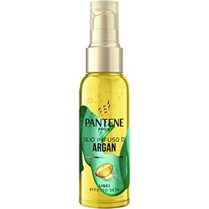Pantene Pro-V Olio Capelli , con Olio di Argan , per Capelli Crespi e Opachi, Lisci Effetto Seta, Nutriente Quotidiano, senza Risciacquo, 100ml