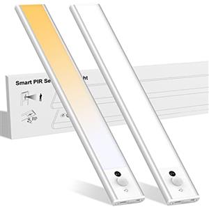 Mycket Armadio126 LED Con Sensore, 3 Temperature Di Colore Dimmerabile, Luce Notturna Con Onda Della Mano Attivata, USB-C Ricaricabile, Lampada per Cucina Guardaroba Armadi
