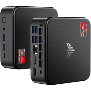 NiPoGi E3B Mini PC di ΑΜD Ryzen 5 7430U (Max 4.3GHz, 6C/12T, migliore di 5500U/5650U/5675U), 32GB RAM/512GB SSD, Mini Desktop Studio, WiFi 6/BT 5.2/4K Triplo Display/VESA Supportato