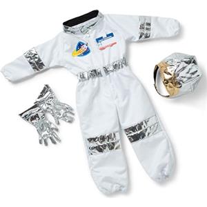 Melissa & Doug Costume da Astronauta per Bambini - con Casco e Accessori Spaziali, Costume Unisex, Gioco di Imitazione, Costumi di Halloween o Carnevale, Regalo per Bambini e Bambine, 3+ Anni