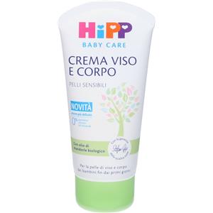 HIPP Baby Care Crema Viso e Corpo 75 ml - Nutre e Protegge Pelli Sensibili con Olio di Mandorle Biologico