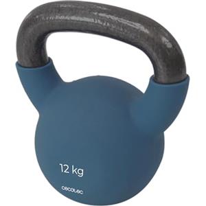 Cecotec Peso russo da 12 kg, KettleBell 12000 Neo, Rivestimento in neoprene, ghisa, impugnatura ergonomica, design estetico e facile da pulire, dimensioni 19,6 x 16 x 22,8 cm