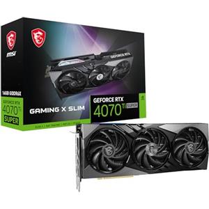 MSI GeForce RTX 4070 Ti SUPER 16G GAMING X SLIM Scheda Video - 16GB GDDR6X, 2670 MHz, PCI Express Gen 4, 256-bit, 3x DP v1.4a, HDMI 2.1a (Supporta 4K & 8K HDR)