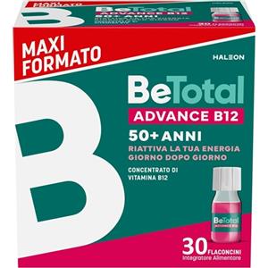 Haleon italy srl Betotal Advanced B12 flaconcini - integratore di Vitamina B12 oltre i 50 anni - maxi formato 30 flaconcini