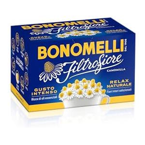Bonomelli Camomilla Filtrofiore - 14 Bustine di Fiori Interi Selezionati per un Infuso Rilassante e Aromatico