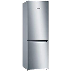 Bosch Elettrodomestici, Serie 2, Frigo-congelatore combinato da libero posizionamento, 186 x 60 cm, Inox look, KGN36NLEA