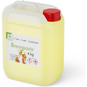 Fuduu.de Fuduu Pasta combustibile di sicurezza - tanica da 4 kg, durata circa 2-3 ore a 200 g, inodore e senza residui, ideale per fonduta e chafing dish scaldavivande - 1 tanica da 4 kg