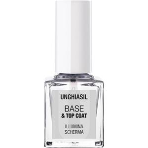 MARCO VITI FARMACEUTICI SpA Unghiasil Base&Top Coat 5 ml - Trattamento per Manicure Brillante e Protettivo