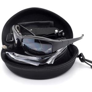 Tryway Occhiali 4LS militare da uomo X7 Occhiali da sole con lenti polarizzate antiproiettile Airsoft lente color fumo, moto ciclismo, UV400 MODEL