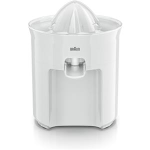 Braun CJ3050WH Spremiagrumi, Avvio e Arresto Automatici, Base Antiscivolo, Pratico Beccuccio,Coperchio di Protezione, Sistema Direct Serve,Antigoccia,Semplice e Facile, Sistema a Pressione, 60w,Bianco