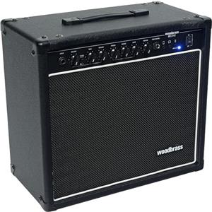 Woodbrass GE1040 Amplificatore Combo per Chitarra Elettrica - Amplificatore 40W ideale per Chitarristi principianti e dilettanti - Multiuso, Reverb, Presa Cuffie: Perfetto per giocare a casa o sul