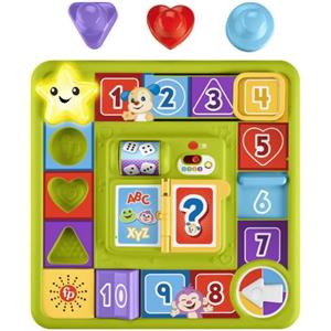 Fisher-Price Pannello Interattivo di Cagnolino - Giocattolo educativo con luci, musica e frasi per bambini 9 mesi