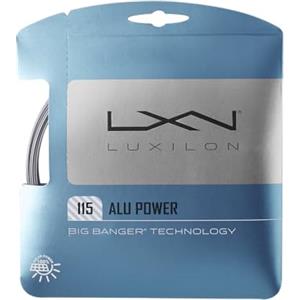 Luxilon Wilson Luxilon Set di Corde da Tennis ALU Power 115, per Racchette da Tennis, Diametro 1.15 mm, Argento, WR8302001115