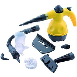 Euronovità Pulitore portatile macchina pulitrice a vapore elettrica con 9 accessori inclusi ,potenza 1050W