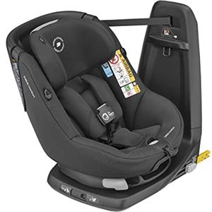 Bebeconfort Axissfix Air Seggiolino Auto Isofix con Airbag Integrati, Girevole 360 e Reclinabile, R129 I-Size, 4 Mesi- 4 Anni, Colore Authentic Black