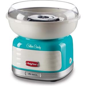 Ariete 2973 - Cotton Candy Party Time - Macchina per Zucchero Filato compatibile con zucchero semolato e caramelle dure - 500 Watt - Azzurro