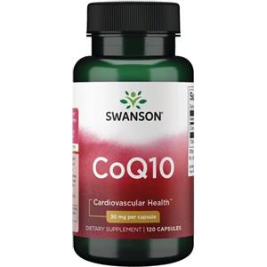 Swanson Coenzima Q10 30 mg - 120 Capsule per Salute Cardiovascolare e Energia
