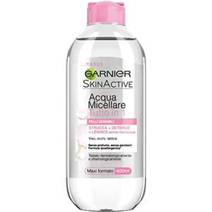 Garnier SkinActive, Acqua Micellare Tutto in 1, Pelli sensibili, Maxi formato, 400 ml