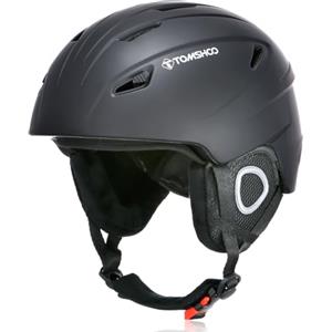 TOMSHOO Casco da Sci con Visiera, Caschi Sci Professionale con 14 Prese d'Aria Indipendenti, Fodera Rimovibile, Dimensione della Testa Regolabile per Sci Snowboard