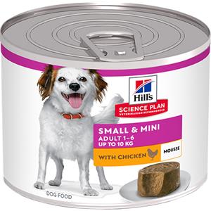 Hill's Science Plan Mousse Adult Small & Mini con Manzo - Alimento Umido per Cani di Piccola Taglia, 200g