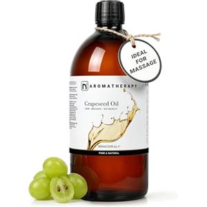 n2 Aromatherapy Olio di Vinacciolo - 900ml - per Cosmetico, Viso, Capelli, Massaggio