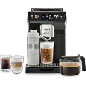 De'Longhi Eletta Explore ECAM452.67.G, Macchina da Caffè Automatica, Schiume di latte calde e fredde in automatico, oltre 50 Bevande, Schermo Touch a Colori, Caraffa Caffè Americano Inclusa, Grigio