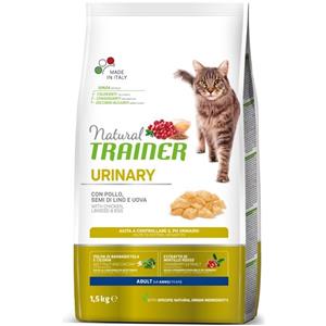 Natural Trainer Cat Urinary Adult con Pollo fresco - 1,5 kg - Croccantini per gatti - 1° ORDINE? scegli tra BZR5 / BZR20 + 200 pt fedeltà