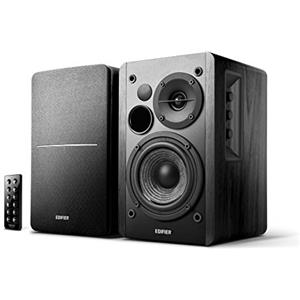 Edifier R1280DB Diffusori da Scaffale Azionati Via Bluetooth - Ingresso Ottico - Monitor da Studio Wireless - Casse Nearfield da 4 Pollici - 42w RMS - Nero