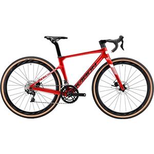KABON Bici da Strada ghiaiata, T800 Telaio in Fibra di Carbonio 700C Bici da Strada 18 velocità Manubrio in Carbonio Integrato, Freni a Disco Bicicletta da Corsa per Uomo Donna