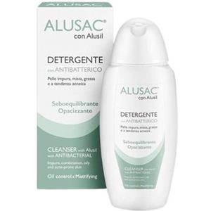 Skinius Alusac Detergente 125ml - Delicato per pelli miste e grasse, con argento purissimo e proprietà antimicrobiche