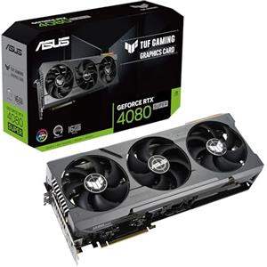 ASUS TUF Gaming NVIDIA GeForce RTX 4080 SUPER Scheda Grafica 16 GB GDDR6X, 256 Bit, PCIe 4.0, HDMI, DisplayPort, Nero, TUF-RTX4080S-16G-GAMING