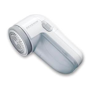 SEVERIN CS7976 Levapelucchi, Strumento rimuovi pelucchi per diversi tessuti con griglia in metallo, Togli pelucchi per indumenti e stoffe ruvide con 2 batterie in dotazione, Bianco