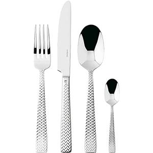 Sambonet Cortina Set di Posate da Tavola in Acciaio Inox 18/10 per 6 Persone - 24 Pezzi