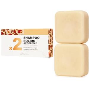 ENOOSO Shampoo solido bio per capelli Ricci e Crespi | Senza solfati siliconi parabeni | Anticrespo e Nutriente con Olio di Argan e Cocco, Castagna | 100% Naturale Vegano Made in Italy