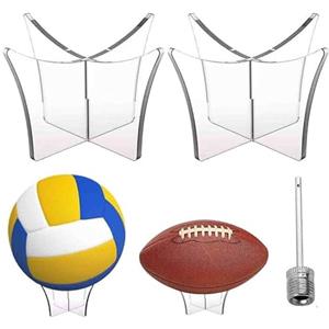 KARELLS Porta Palloni, Supporto Palla Trasparente, Supporto Pallacanestro Acrilico, Espositore Basket, Porta Palla Espositore per Pallone, Portapalline Acrilico, Acrilico Supporto da Palla, Portapalle
