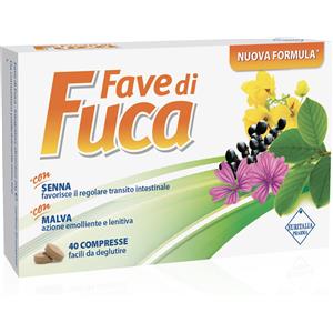 EURITALIA PHARMA FAVE DI FUCA - Integratore Alimentare per la Regolarità Intestinale con Malva e Senna - 40 Compresse
