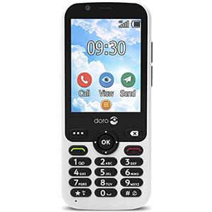 Doro 7010 Telefono Cellulare per Anziani Dual SIM 4G Facile da Usare con WhatsApp e Facebook (Bianco)