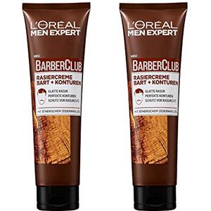 L'Oréal Paris men expert L'Oréal Men Expert Barber Club: crema da barba per contorni barba, 2 x 150 ml