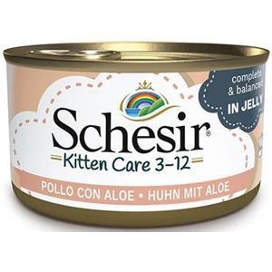 Schesir Kitten care Pollo con aloe Jelly 24gr